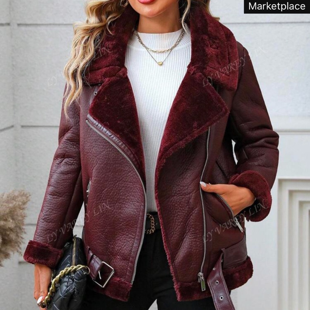 Burgundy jacket